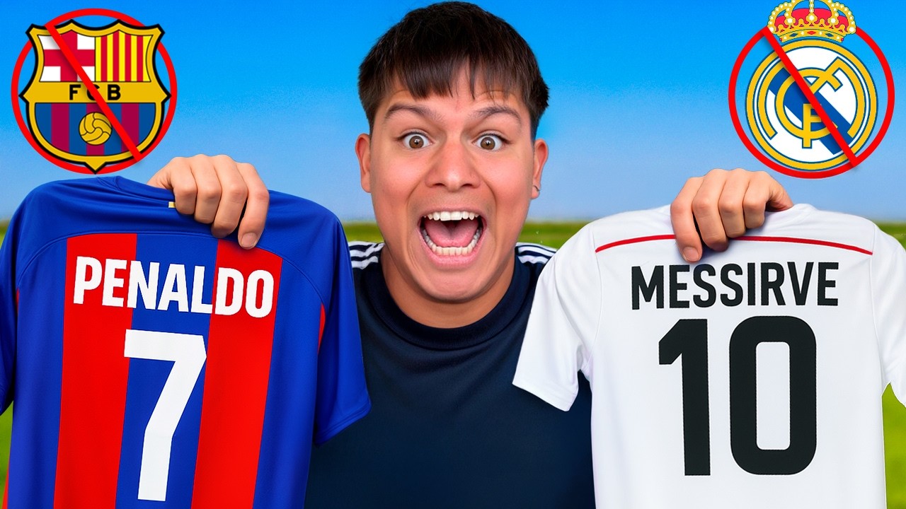 CREÉ LAS CAMISETAS MÁS ILEGALES DE FUTBOL.. «Cristiano en el Barcelona»
