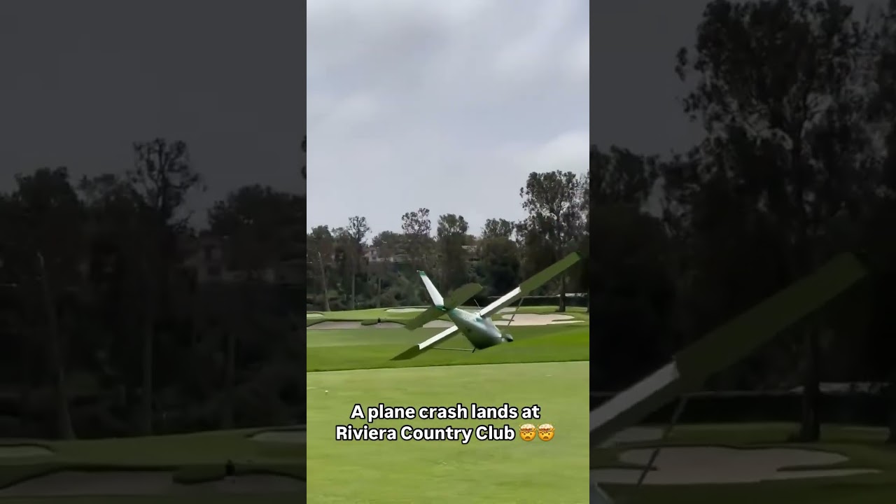 When you’re running late to your tee time 🤣 📷 – IG – /rogersteele #golfgods #golf #plane #crash