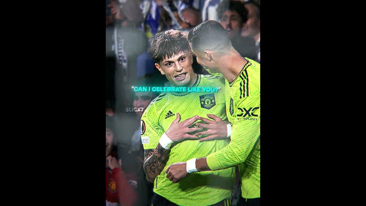 Garnacho and Ronaldo ❤️‍🩹🥰