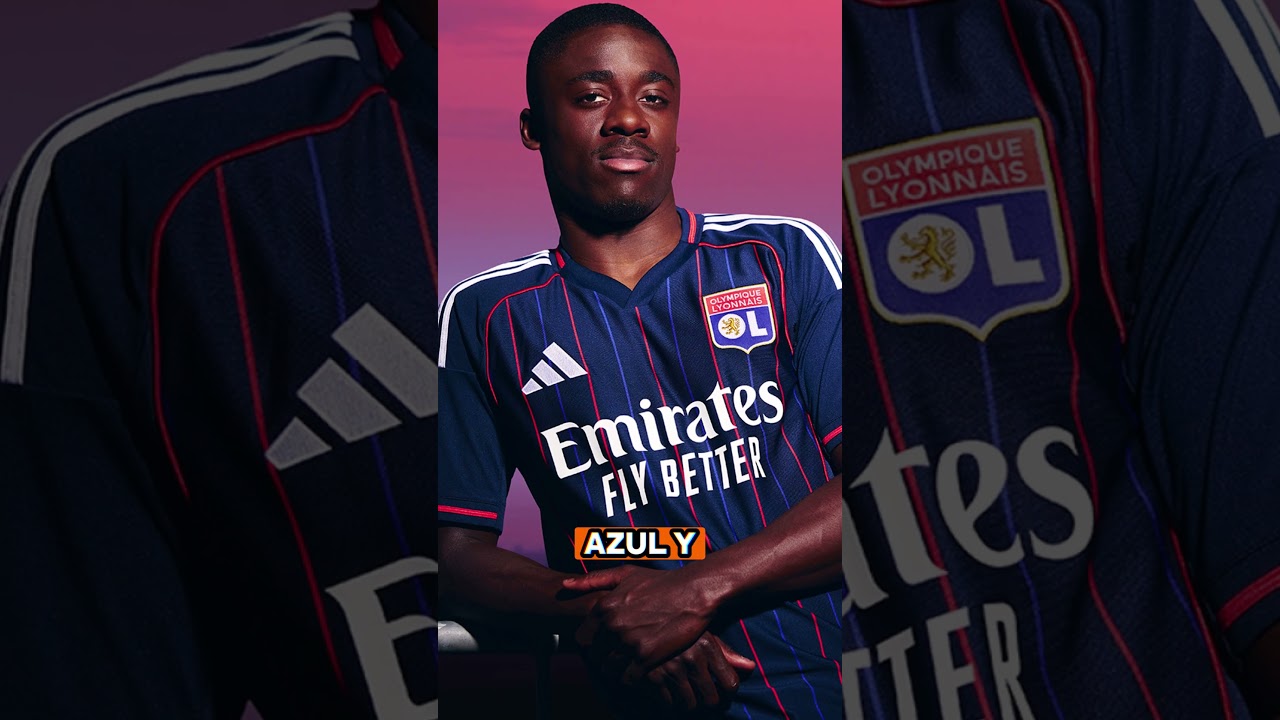 La NUEVA CAMISETA del LYON  #futbol  #camisetasfutbol #lyon #adidas