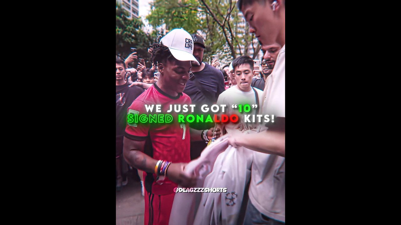 10 Signed Ronaldo Kits is Crazy 💀💀 #ishowspeed #ronaldo #edit