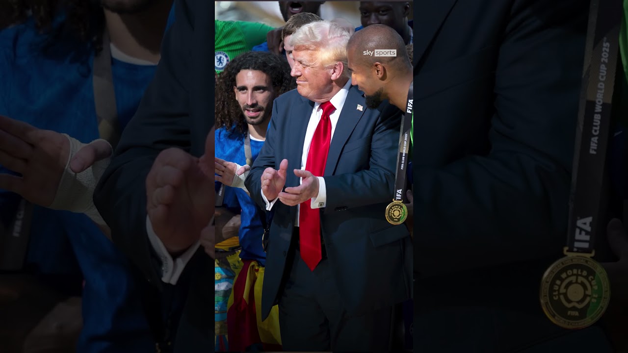Cole Palmer’s reaction to Donald Trump staying as Chelsea lifted the Club World Cup trophy
