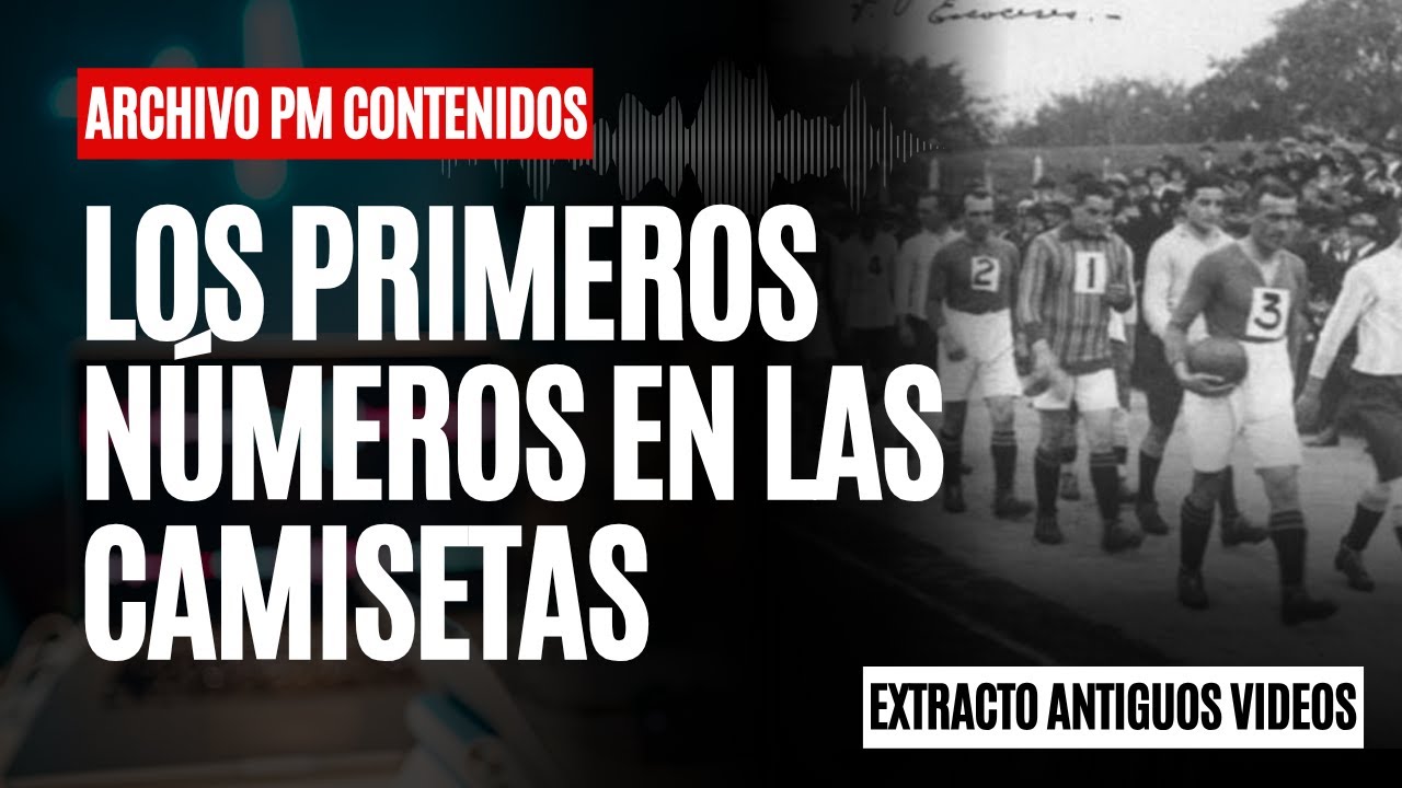 ♻️ Los primeros números en las camisetas de fútbol