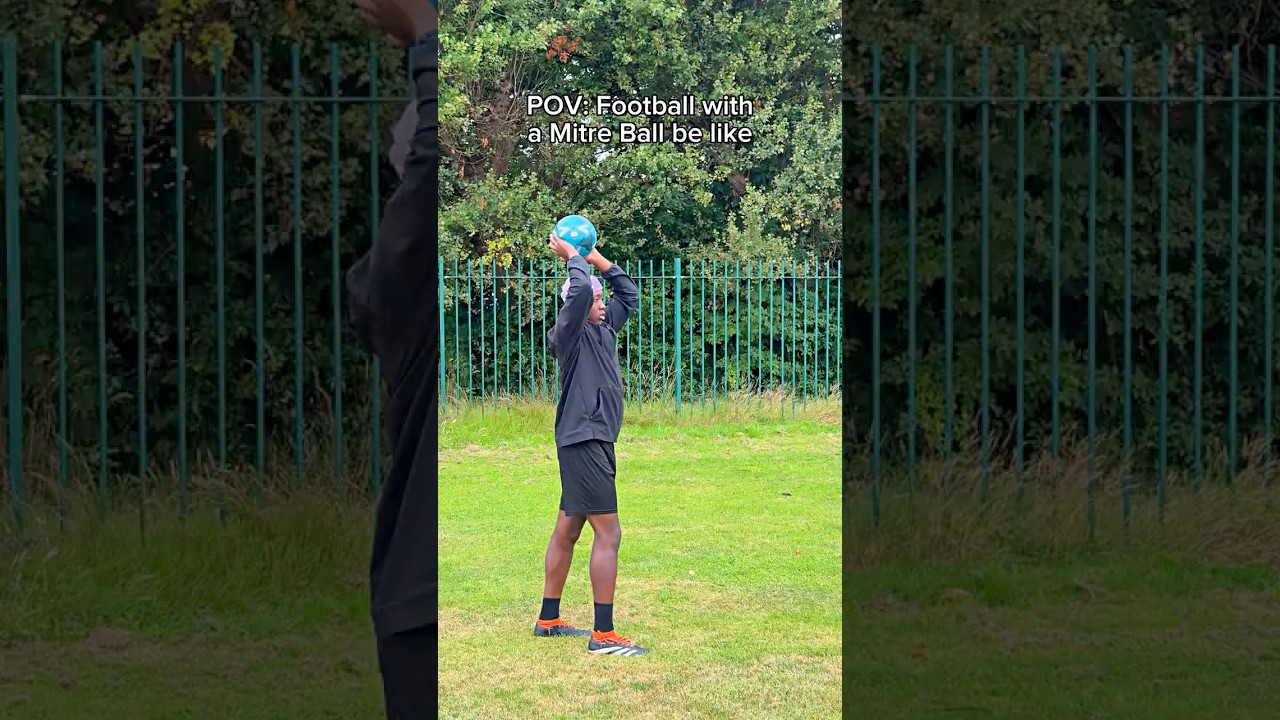 POV: Football with a Mitre Ball be like⚽️ #football #footballshorts
