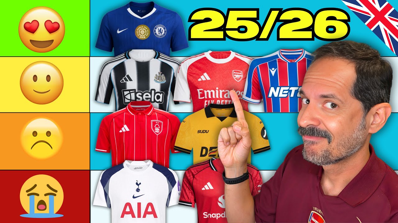 Ranking de TODAS las Camisetas de la Premier League | Locales 2025/26