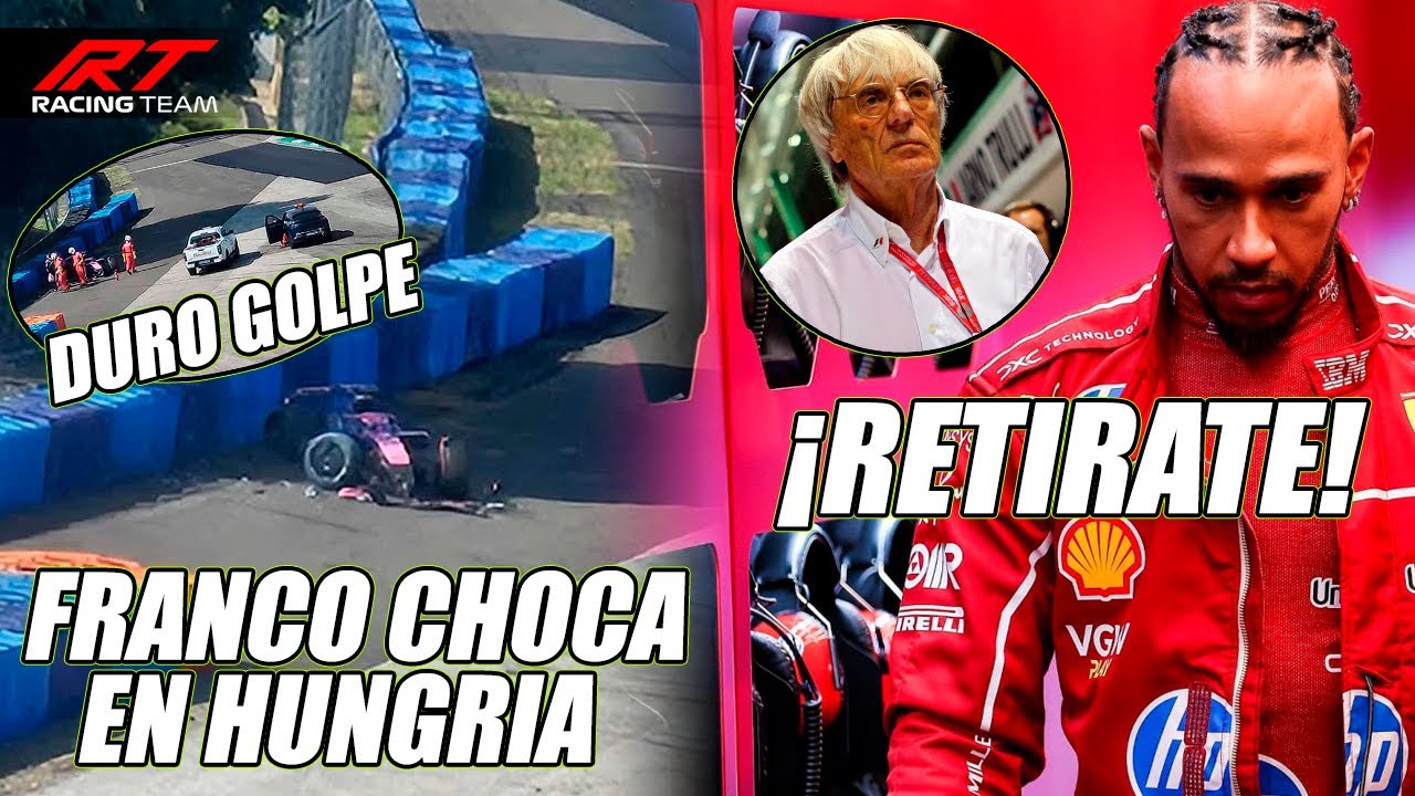 🚨 ¡ULTIMA HORA! DURO GOLPE de FRANCO en TEST de HUNGRIA 💥 ECCLESTONE PIDE a HAM RETIRARSE de F1 🧐
