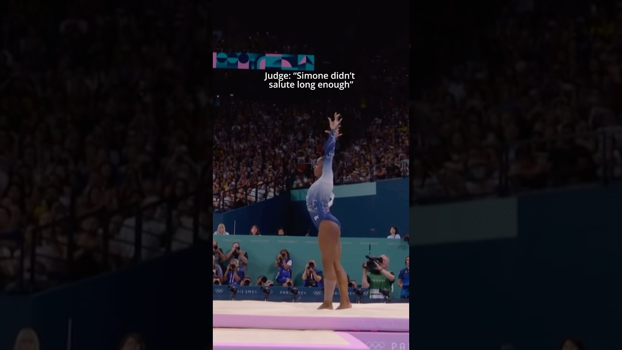 Simone is so funny 😂 | #gymnastics #floor #fail