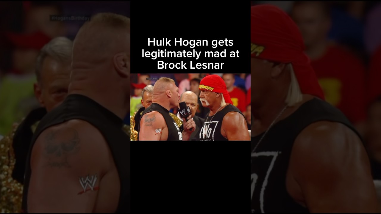 Brock Lesnar legitimately made Hulk Hogan man after this promo
