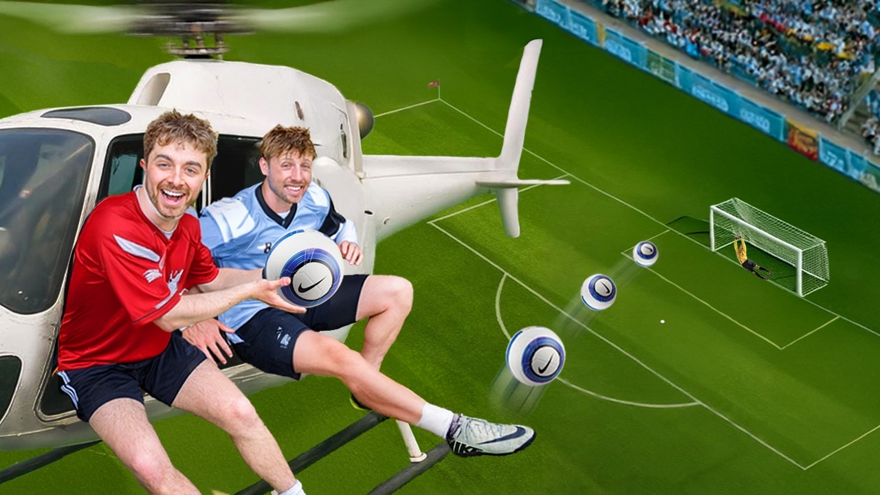 We Scored a Goal From a Helicopter