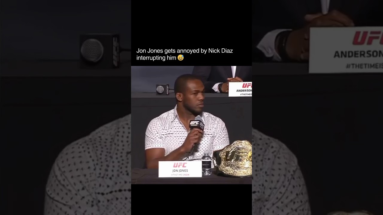 Jon Jones Was NOT Having Nick Diaz’s Antics 😳💥